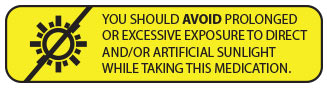 sun sensitivity label